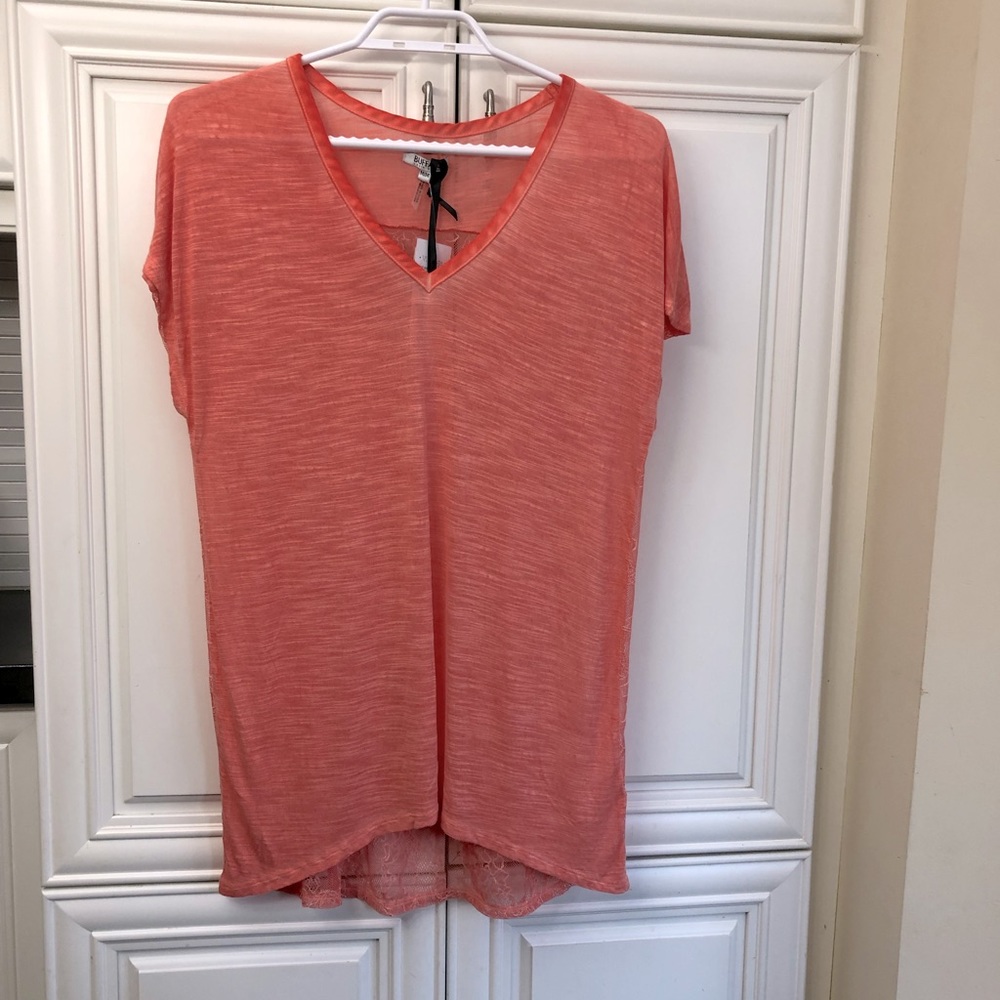 NWT Buffalo David Bitton lace accent t-shirt